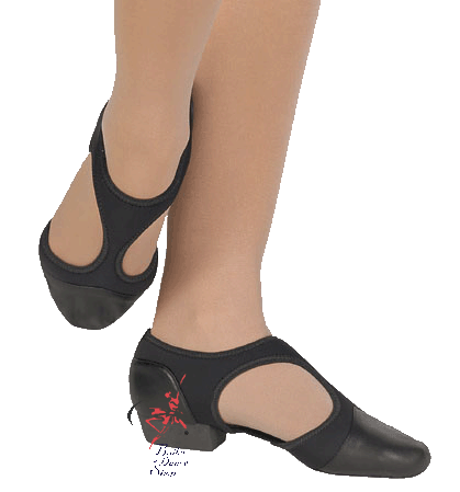 Capezio PP10 Racer Jazz Shoe – Black, Split Sole, Slip-On (Adult Sizes 4-10)